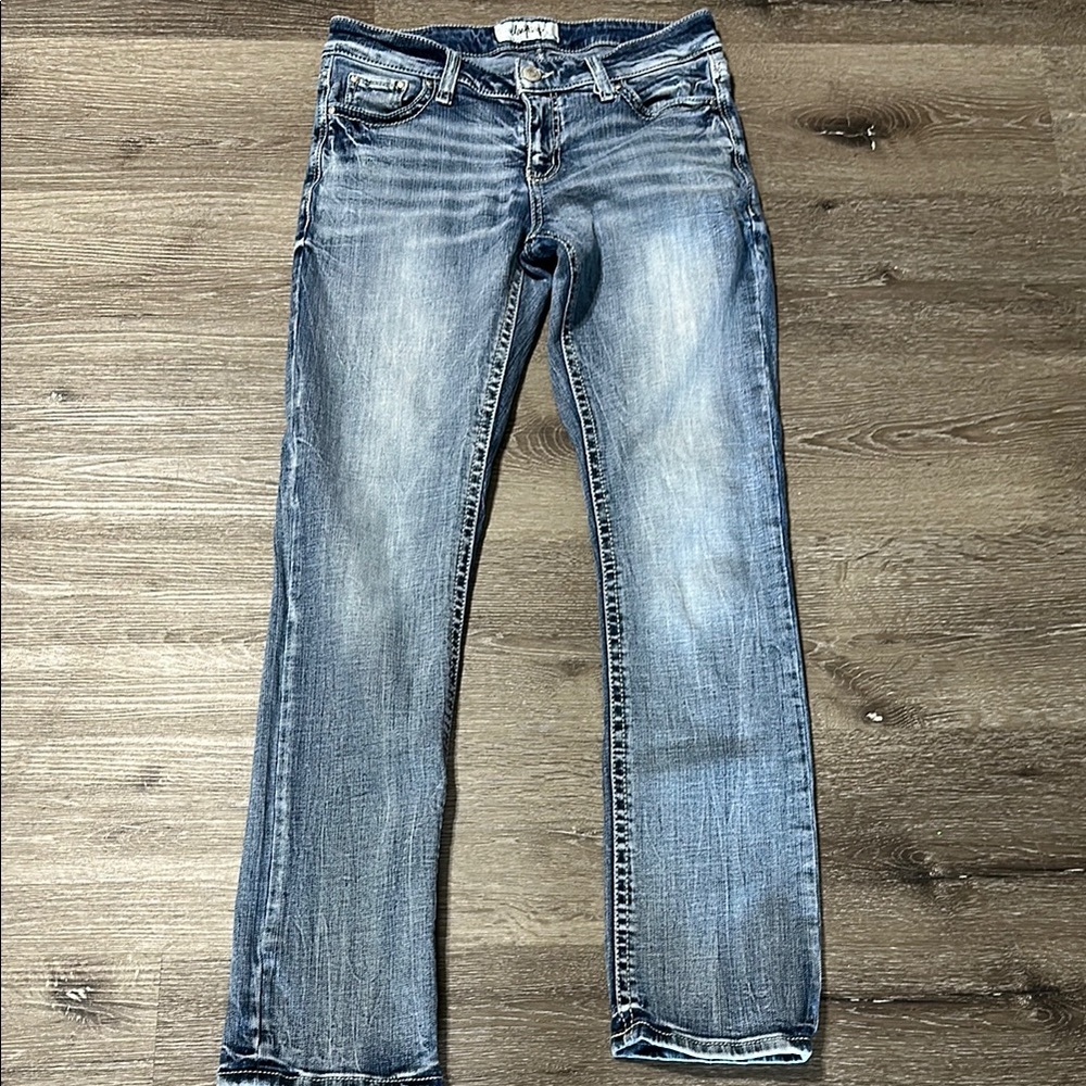 Daytrip Blue Straight Leg Jeans Classic Style